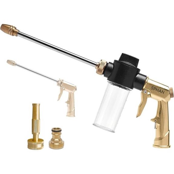 Brass Foam Gun for Garden Car Cleaning Plants