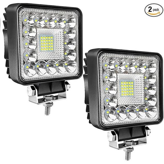 LED Tractor Work Lights 4 Inch 123W Spot Beam (2PCS)