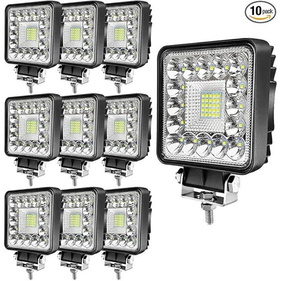 LED Tractor Work Light 4 Inch 10 Pack