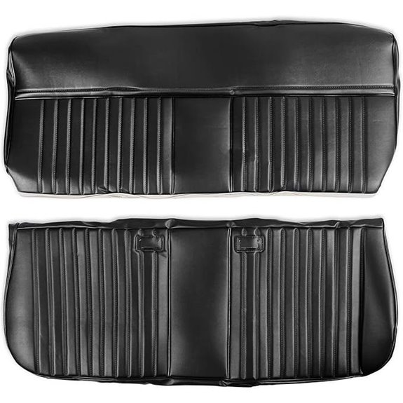 05-315 Brothers Trucks C/K Seat Upholstery Kit - Deluxe Pleat Vinyl - Black