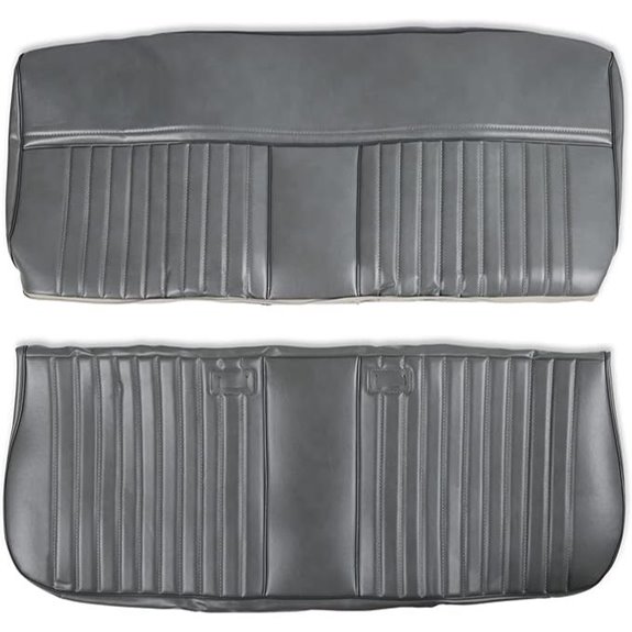 Brothers Trucks 05-319 Seat Upholstery Kit - Deluxe Pleat Vinyl - Grey