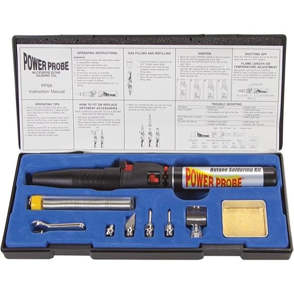 POWER PROBE Butane Soldering Kit with Tips