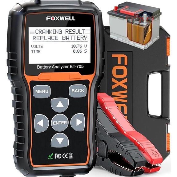 FOXWELL BT705 Car Battery Load Tester for 12V/24V