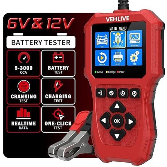Automotive Battery Load Tester for Cars Trucks Boats