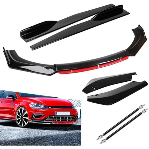 Universal Car Bumper Lip & Side Skirt Extension Kit