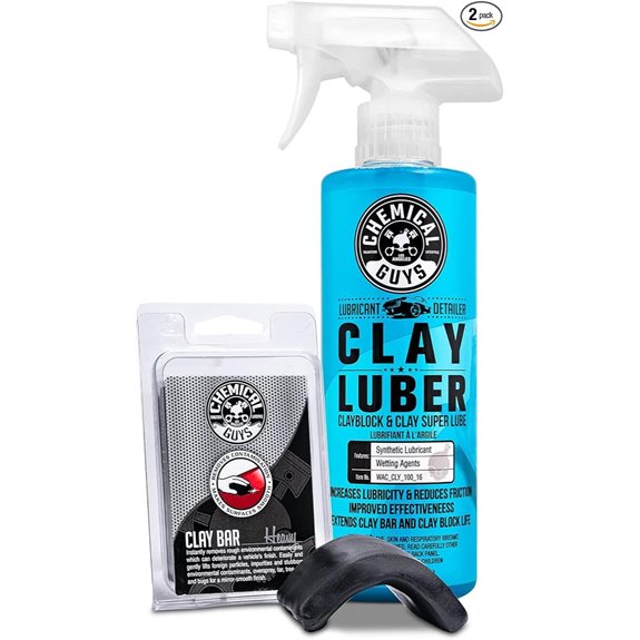 Chemical Guys Clay Bar Kit with Luber for Car Detailing