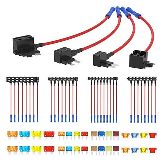 36PCS Car Fuse Tap Kit with 4 Fuse Types
