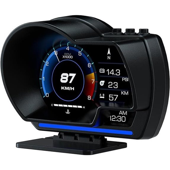 OBD2 Car Heads-Up Display with GPS and Alerts