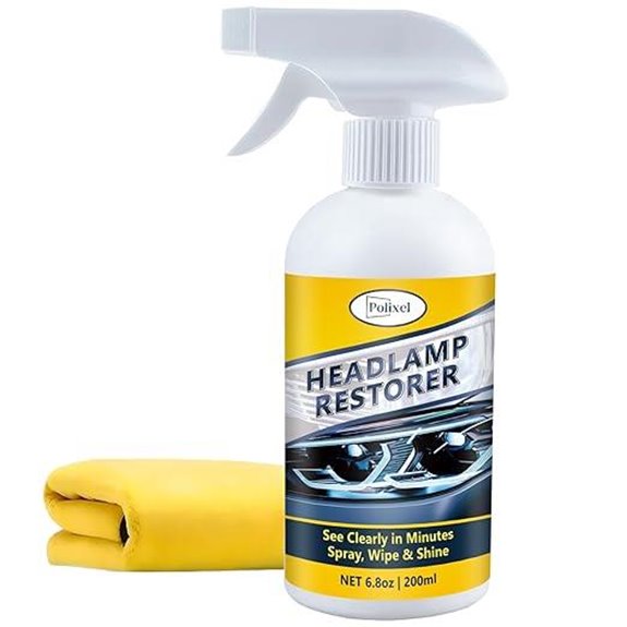 Headlight Restorer Kit for Car Lamps No Power Tools