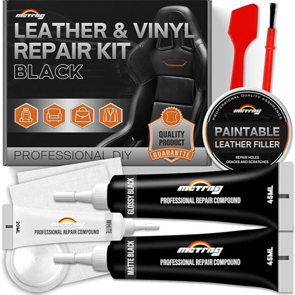 Black Leather Repair Kit for Cars and Interiors