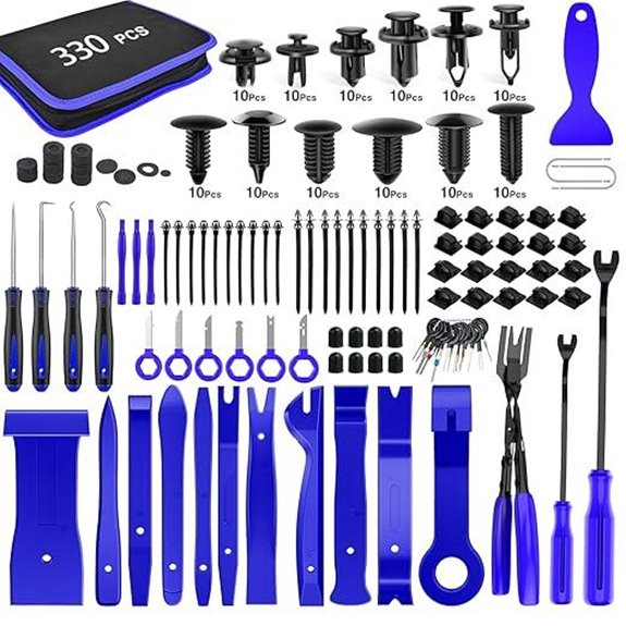 GOOACC 330Pcs Auto Trim Removal & Fastener Kit