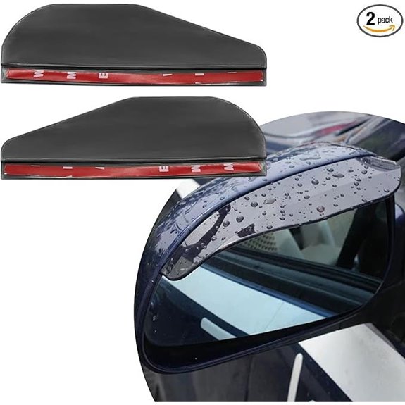 2PCS Car Mirror Rain Guard Waterproof Cover