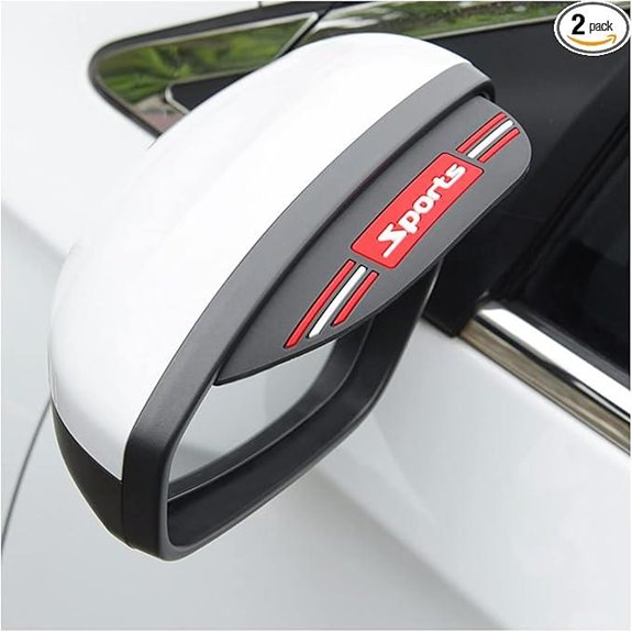 Blilo 2PCS Car Rearview Mirror Rain Guards