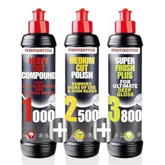 Menzerna 3-Step Polishing Set for Scratch & Swirl Removal