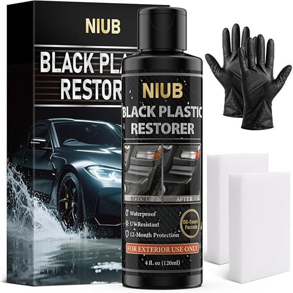 Plastic Restorer for Cars 120ml Waterproof Long-Lasting Shine