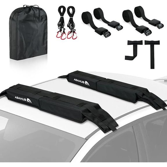 Abahub Car Roof Rack Pads with Straps and Storage