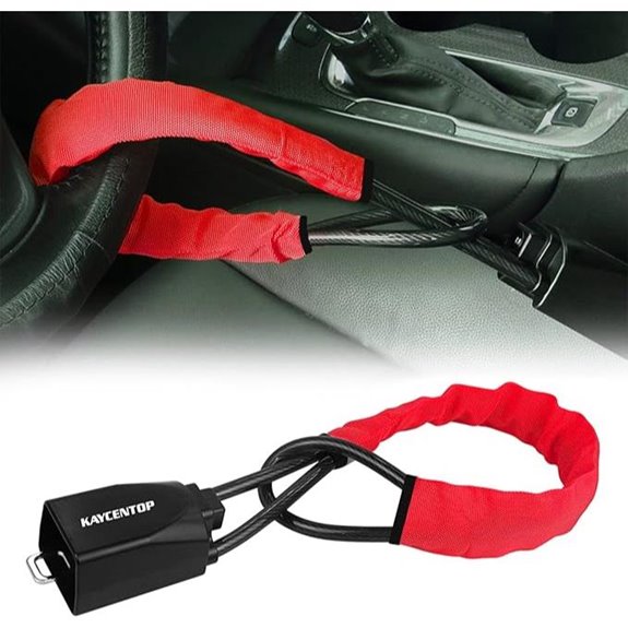 Kaycentop Car Steering Wheel & Seat Belt Lock