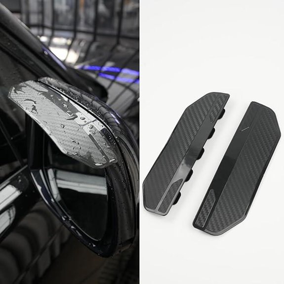 2PCS Car Side Mirror Rain Guards Waterproof Protector