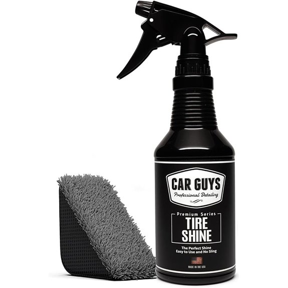 Car Guys Tire Shine Spray with Applicator Pad