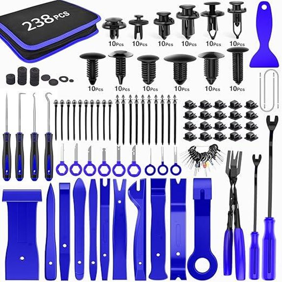 GOOACC 238Pcs Auto Trim Removal & Fastener Kit