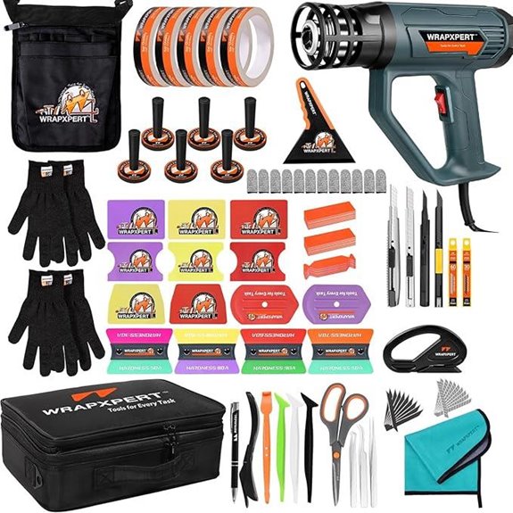 WRAPXPERT Car Vinyl Wrap Tool Kit with Heat Gun