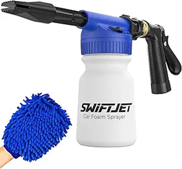 SwiftJet Car Wash Foam Gun & Mitt Kit