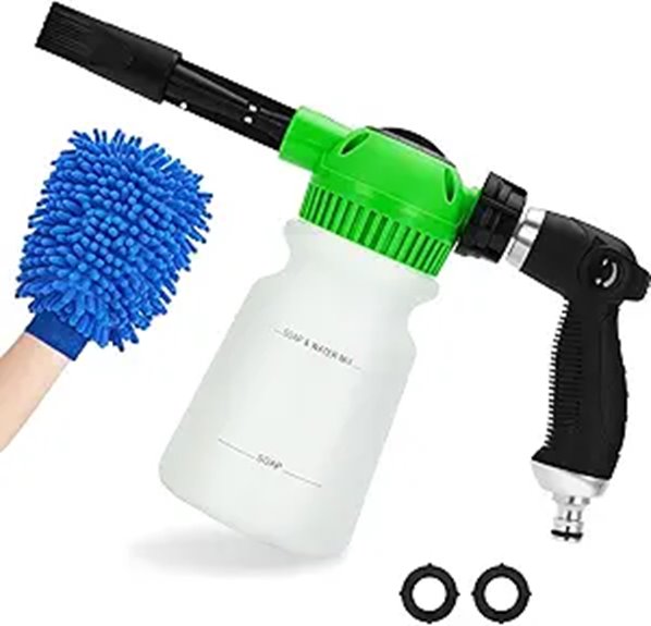 Elechomes Car Wash Foam Gun with Mitts