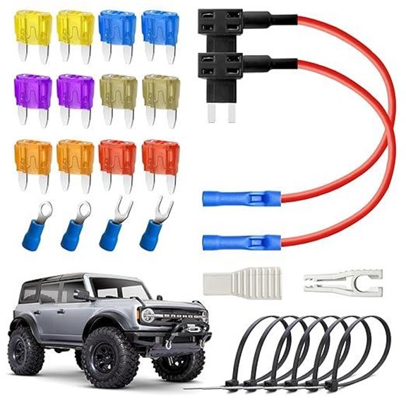 Mini Fuse Tap Kit with Fuses for Car Wiring