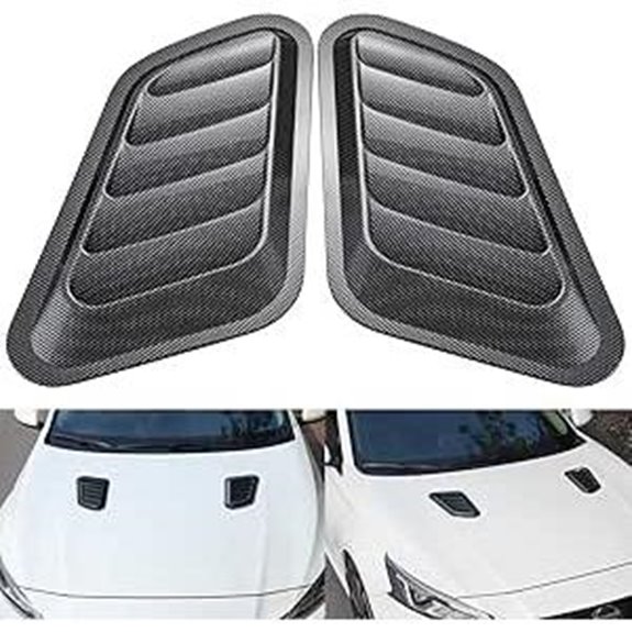 KaTur Car ABS Air Flow Intake Vent Cover (Carbon)