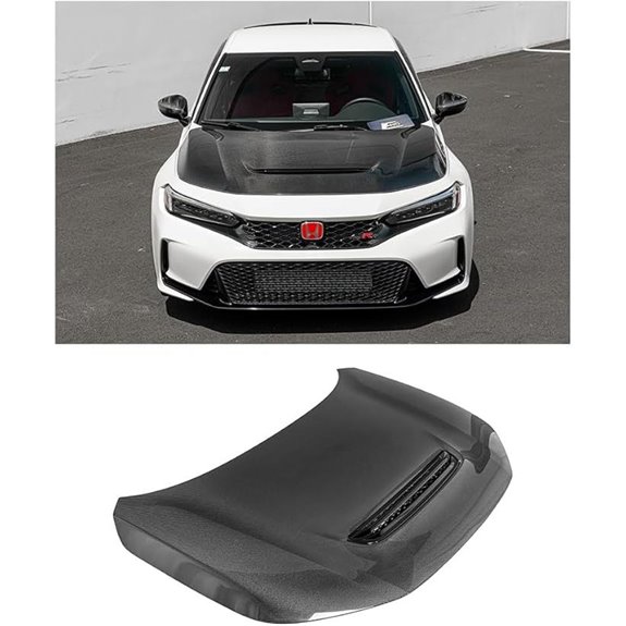 Honda Civic FL5 Type-R Carbon Fiber Vented Bumper Cover