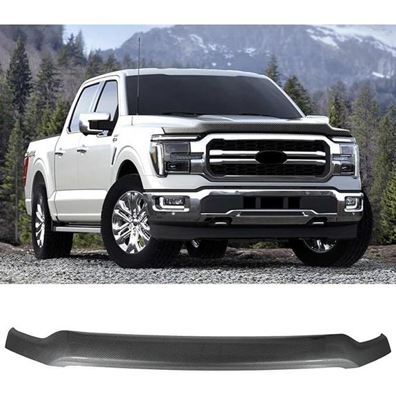 Ford F150 Hood Deflector Carbon Fiber Bug Guard