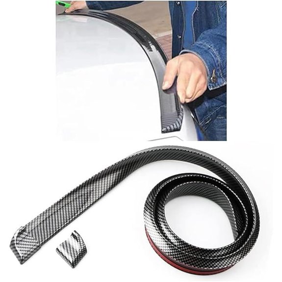 Carbon Fiber Car Rear Spoiler Roof Lip Kit