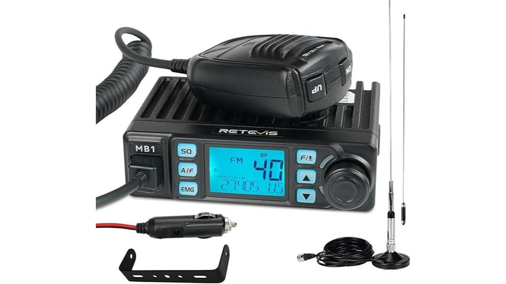 cb radio with antenna