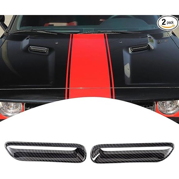 Challenger Hood Scoop Vent Cover Trim Carbon Fiber