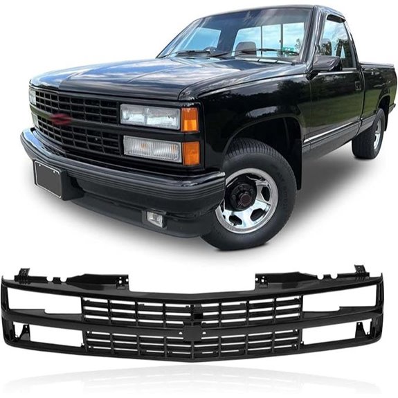 CarPartsDepot Black Front Grille for Chevrolet C/K