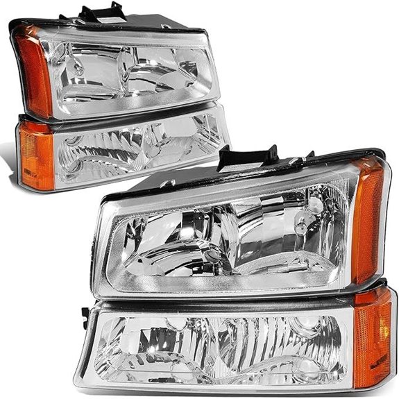 DNA MOTORING Headlight Assembly for 2003-2006 Chevy Silverado