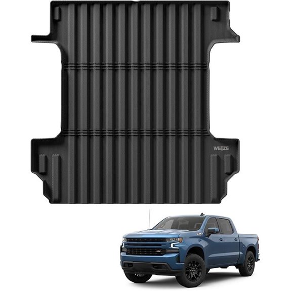 WEIZE Truck Bed Mat for Chevy Silverado 1500