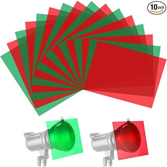 Christmas Light Gel Filter 16 Pack Colored Sheets