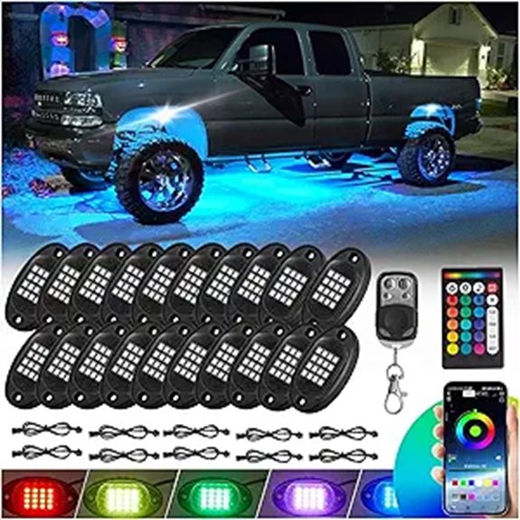 RGB LED Rock Lights for Trucks & Offroad Vehicles