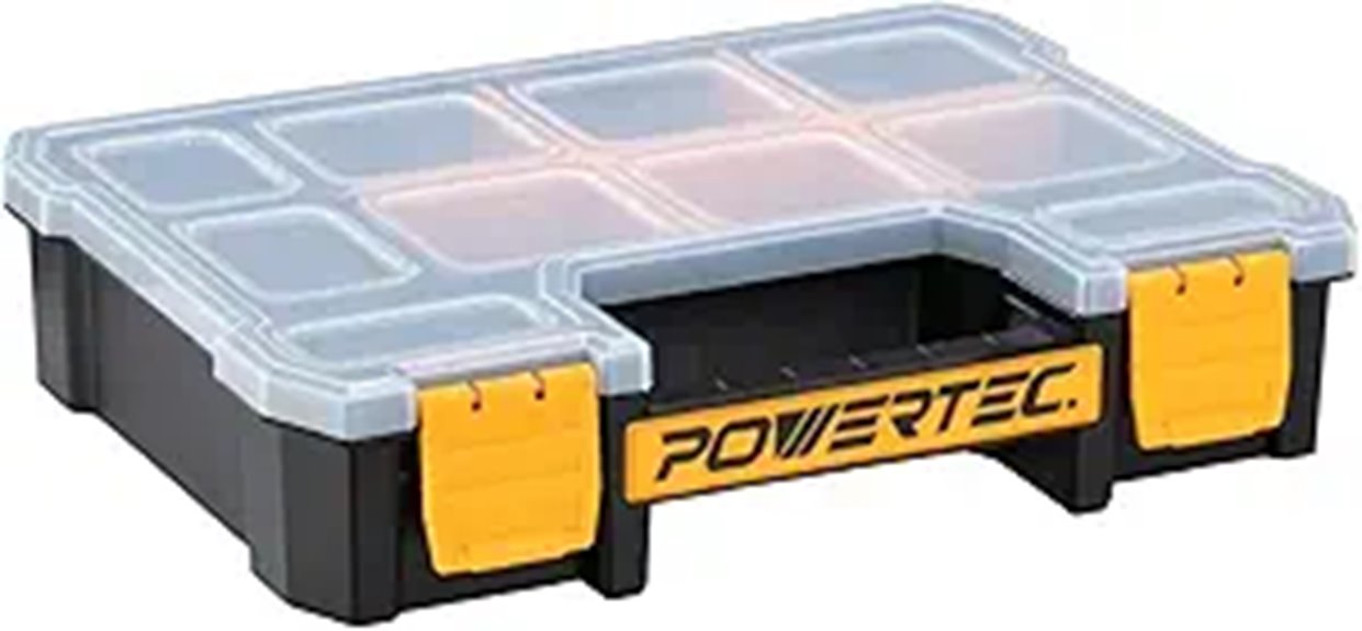 POWERTEC Small Parts Organizer & Toolbox