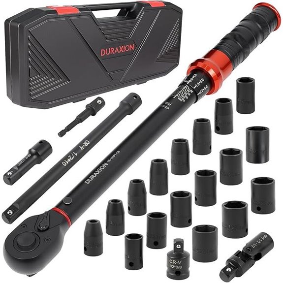 23PCS 1/2-Inch Drive Torque Wrench Set