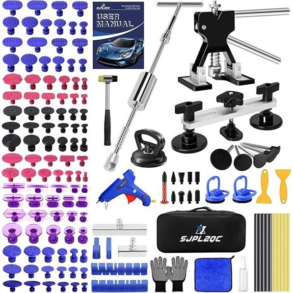 Car Dent Puller Kit with 140 PCS Dent Removal Tools