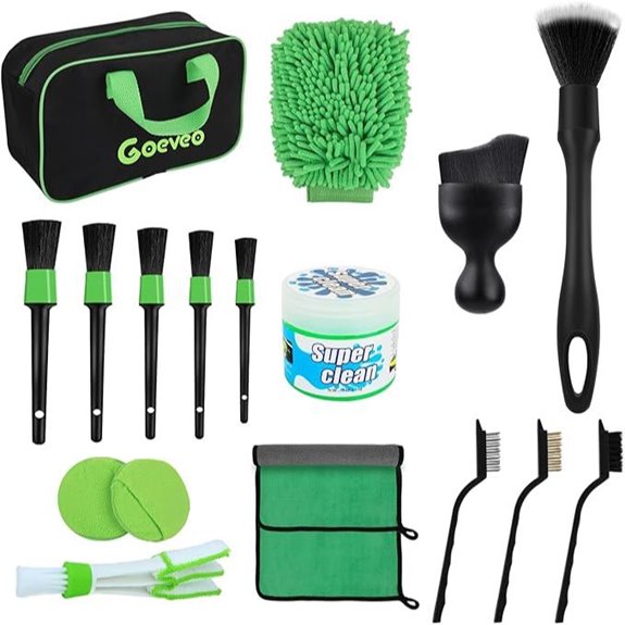 18PCS Car Detailing Brush Set for Interior & Exterior