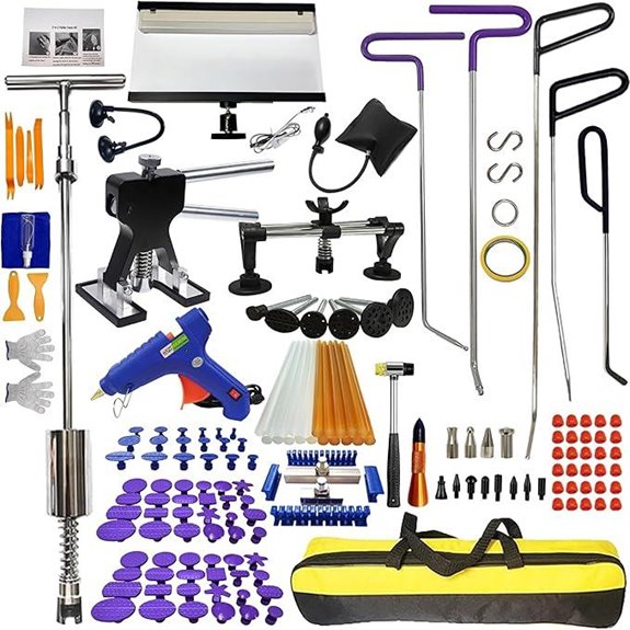 168-Piece Paintless Dent Repair Kit with Pullers