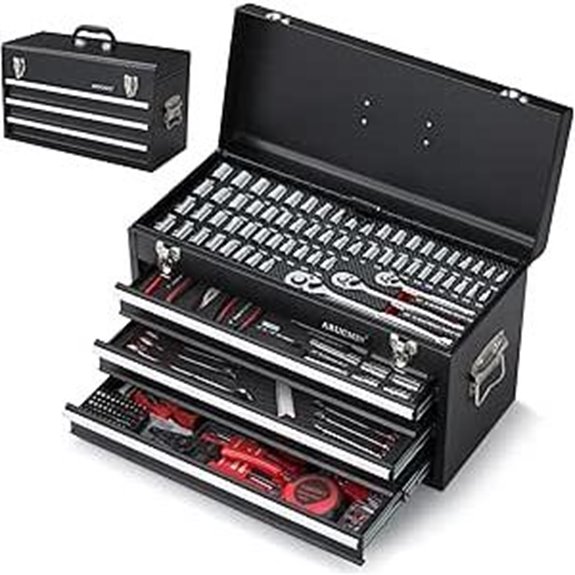438-Piece Mechanics Tool Set with Metal Storage Box