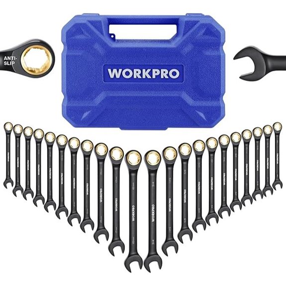WORKPRO 22-Piece Ratcheting Wrench Set with Organizer