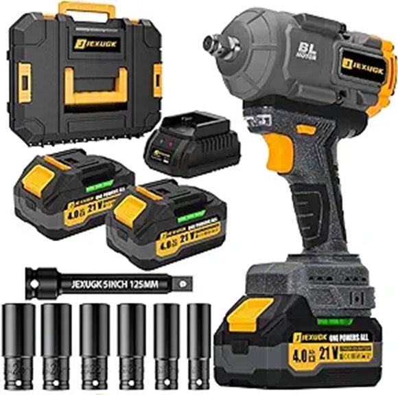 Impact Wrench 1500Nm Cordless Kit with Sockets
