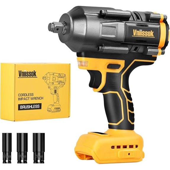 Cordless Impact Wrench 1/2 inch for Dewalt 20V