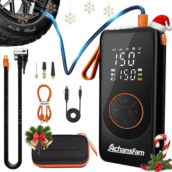 P9 Pro Cordless Air Compressor with Digital Gauge