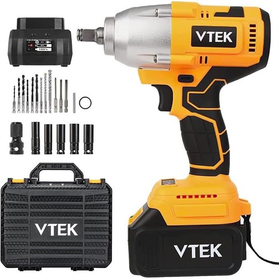 VTEK Cordless Impact Wrench 1/2 Inch 700N.m